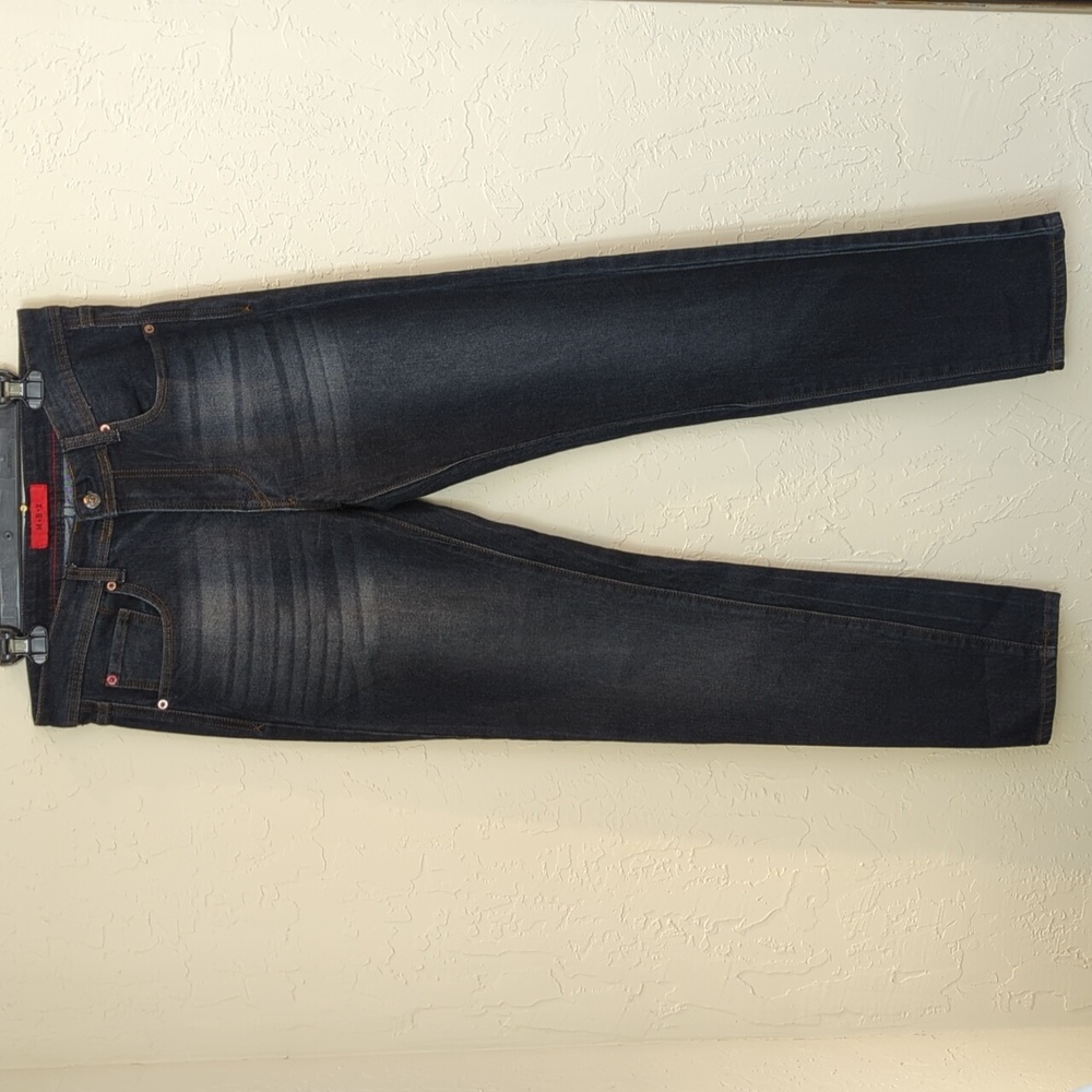 MBX Whiskered Slim Fit Dark Wash Jeans Size 32W X 32L